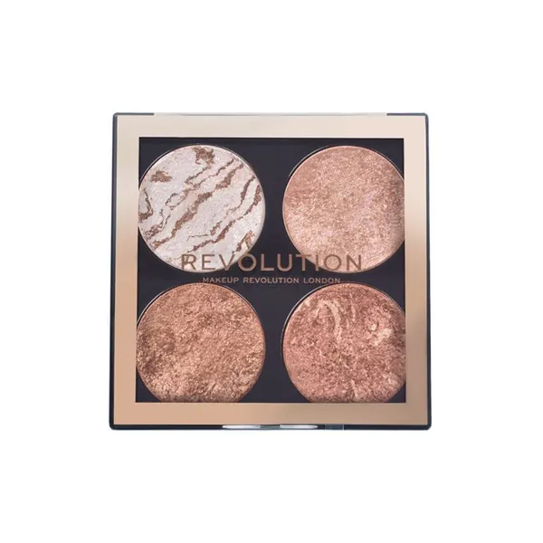 Paleta hajlajtera i bronzera REVOLUTION Makeup miniCheek Kit Dont Hold Back 8,8g