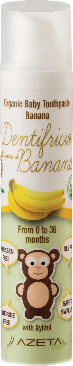 Pasta za zube AZETA BIO organska banana 0-3g 50ml