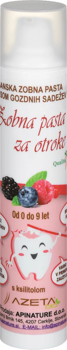 Pasta za zube AZETA BIO organska šumsko voće 2-9g 50ml