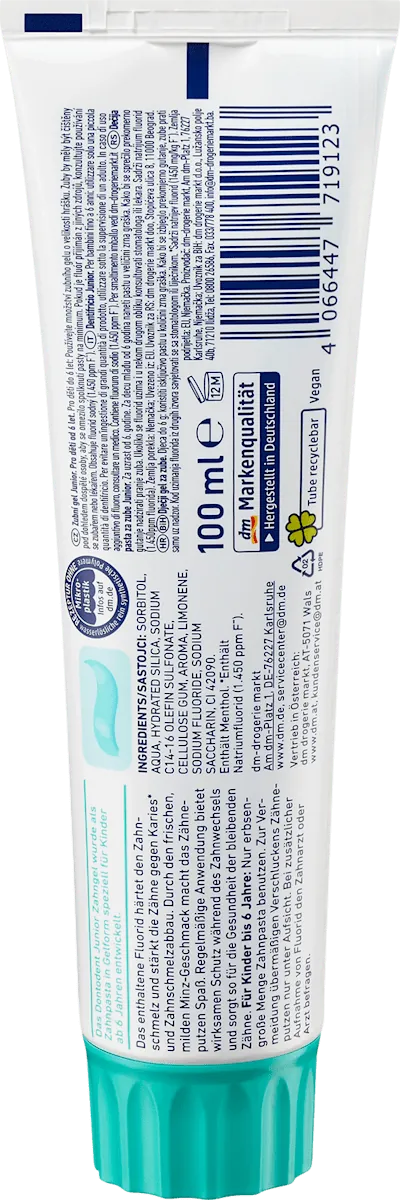 Pasta za zube DONTODENT Junior dečija 6g 100ml