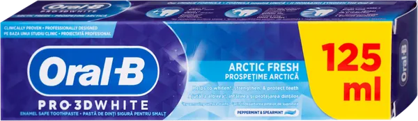 Pasta za zube ORAL B 3D white artic fresh 125ml