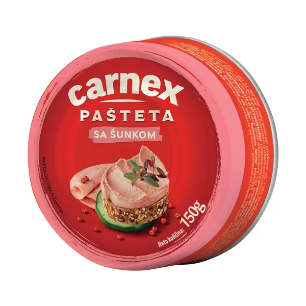 Pašteta sa šunkom CARNEX limenka 150g