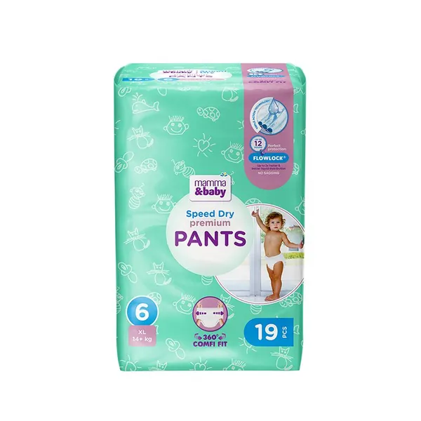 Pelene za bebe MAMMA&BABY pants 6 19kom