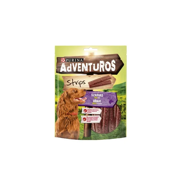 Poslastice za pse ADVENTUROS trakice 90g