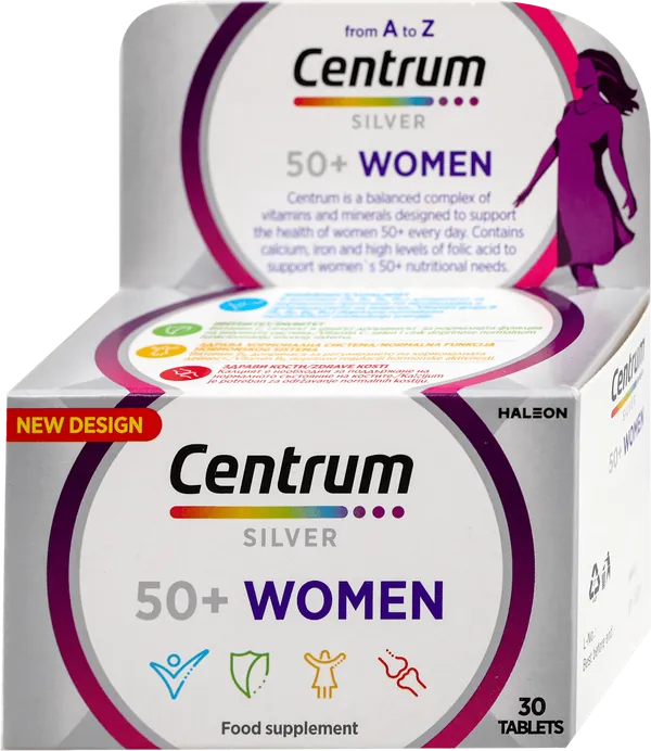 Preparati za žene CENTRUM silver 50+women 30 tableta