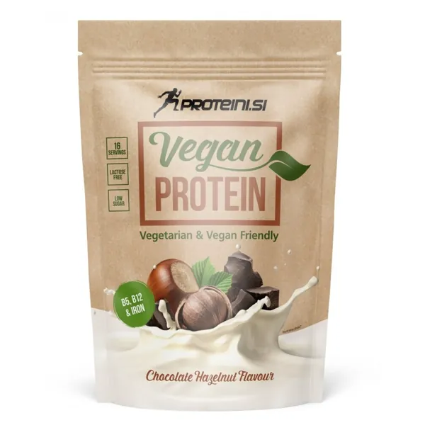 PROTEINI.SI vegan protein čokolada lešnik 500g