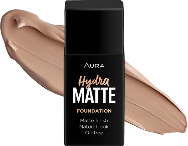 Puder za lice AURA hydra matte tečni 016 mocha delight