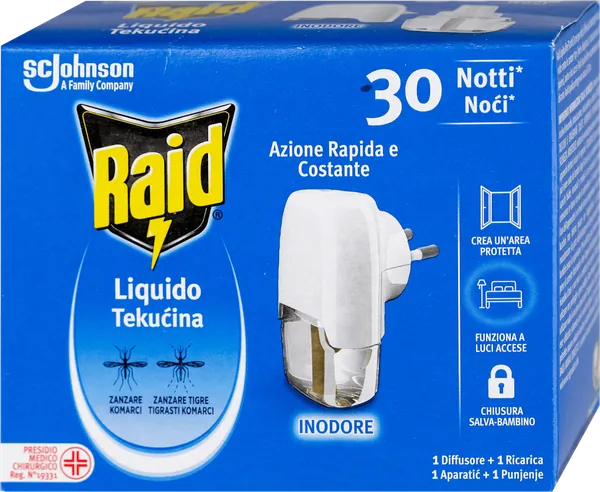 RAID električni aparat protiv komaraca 1kom
