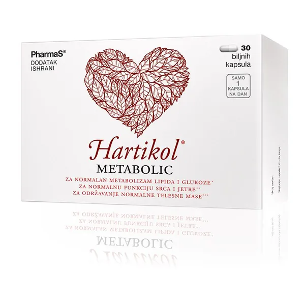 Regulacija šećera PHARMAS HartikolÂ® Metabolic, 30 kapsula