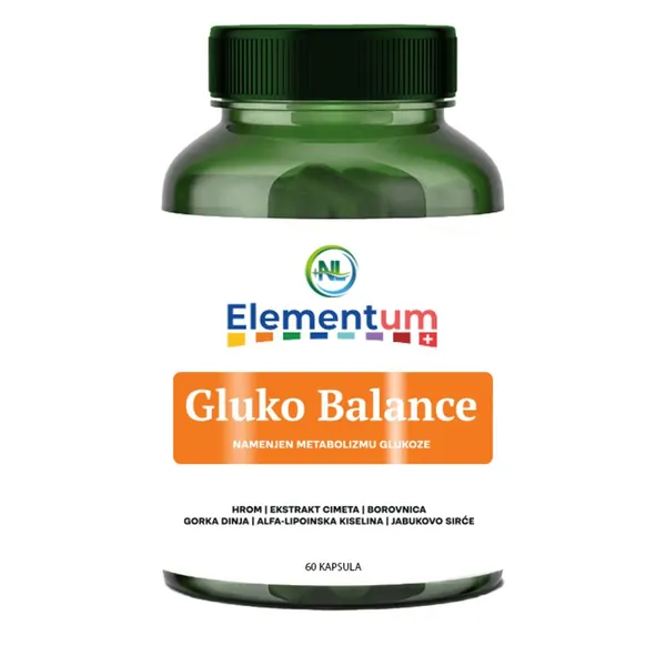 Regulacija šećera PLUS NATURALLAB Elementum gluko balance 60 caps