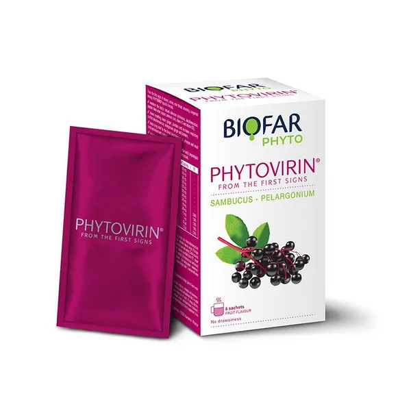 Respiratorni sistem BIOFAR Phytovirin instant, 6 kesica