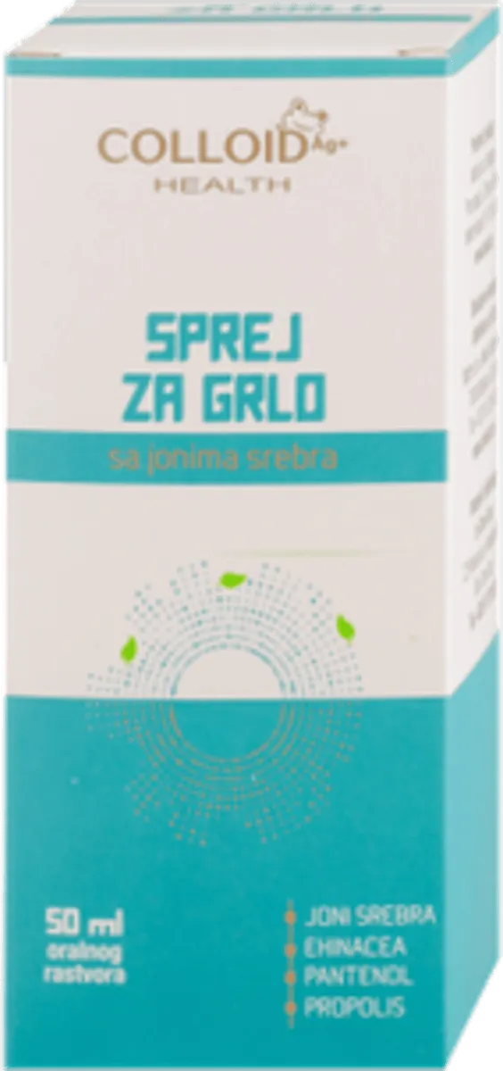 Respiratorni sistem COLLOID Sprej za grlo sa jonima srebra 50ml