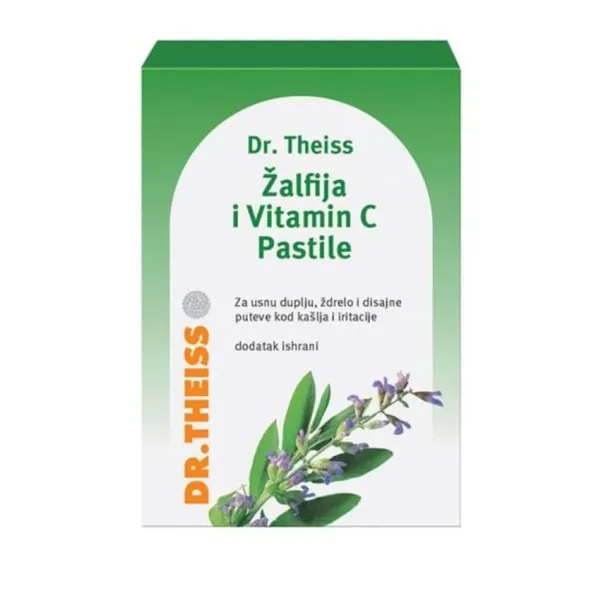 Respiratorni sistem DR.THEISS žalfija i vitamin C pastile 24 komada