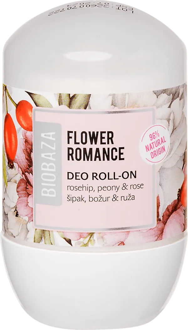 Roll-on BIOBAZA Flower romance (božur, šipak i ruža) deo 50ml