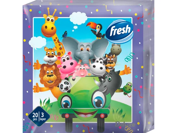 Salvete FRESH Dečije Džun troslojnel 20/1 33x33