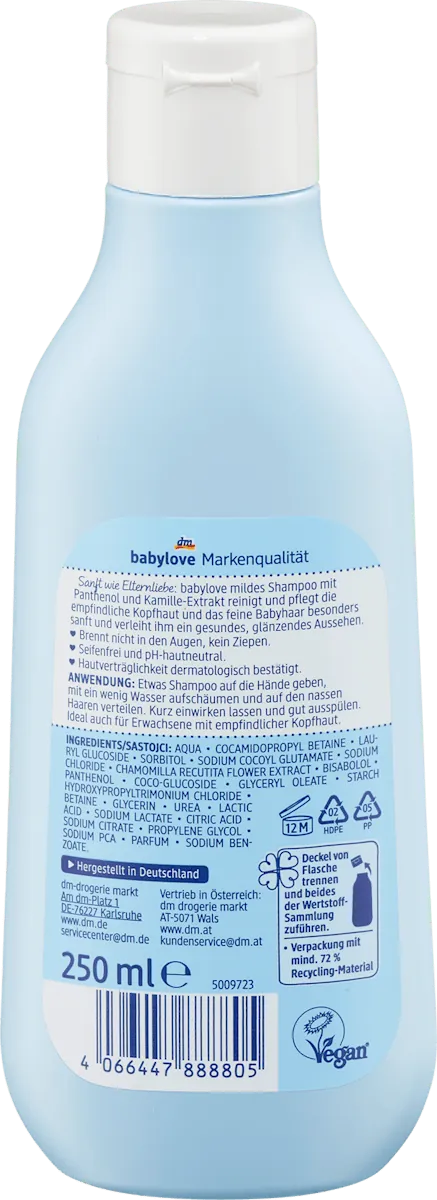Šampon BABYLOVE Sensitive za bebe 250ml