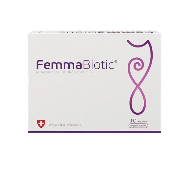 Seksualno zdravlje HEMOFARM Femmabiotic, 10 kapsula