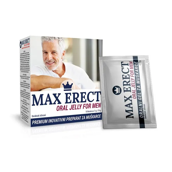 Seksualno zdravlje PP PRODUCTS Max Erect (oral jelly for men) - oralni gel u kesicama za snažnu erekciju 10 kesica