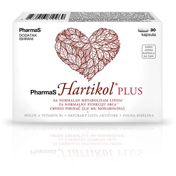 Srce, krvni sudovi i cirkulacija PHARMAS Hartikol PLUS 30 kapsula