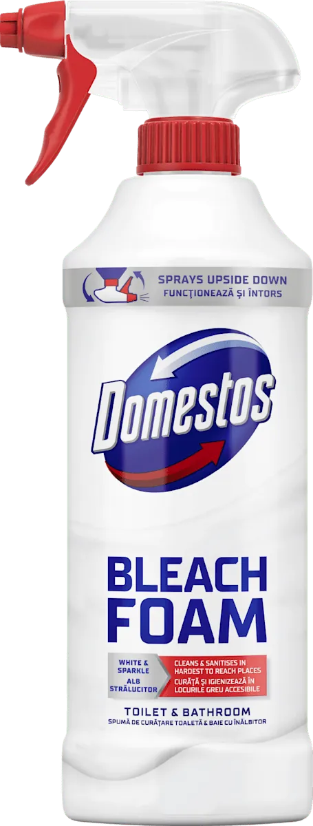 Sredstvo za čišćenje kupatila DOMESTOS bleach foam 435ml