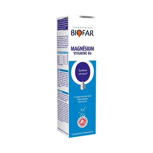 Šumeći vitamini i minerali BIOFAR Magnesium plus vitamin B6
