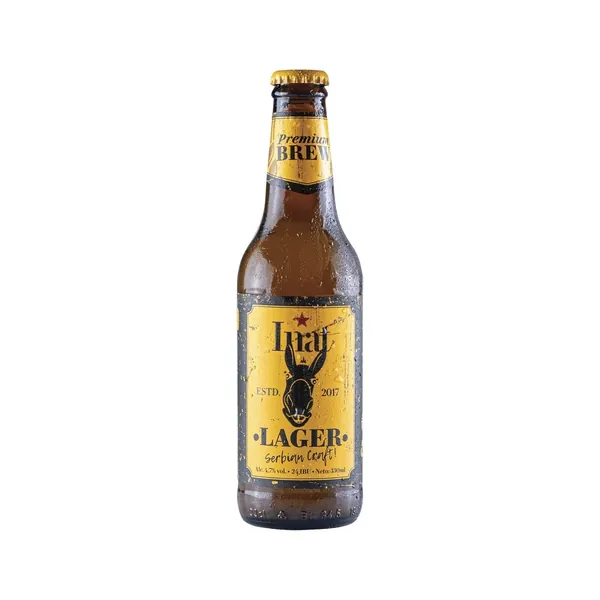 Svetlo pivo INAT lager 0,33l