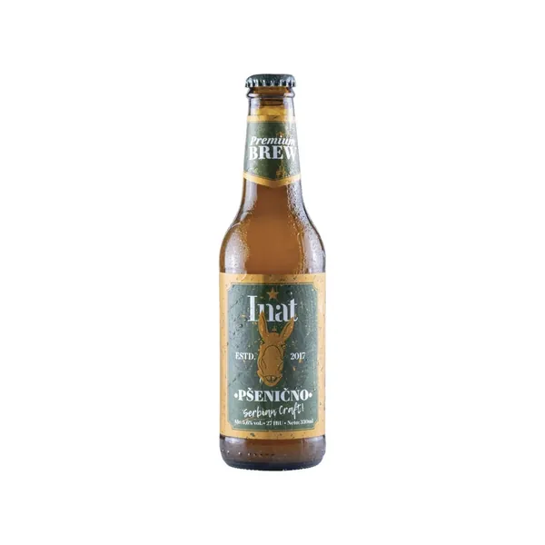 Svetlo pivo INAT pšenično 5,6% 0,33l