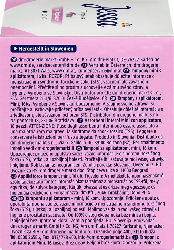 Tamponi JESSA Mini sa aplikatorom 16kom