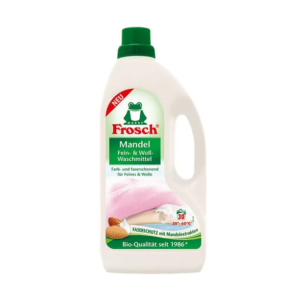 Tečni det.za pr.veša FROSCH Fine&wool almond 1.5l