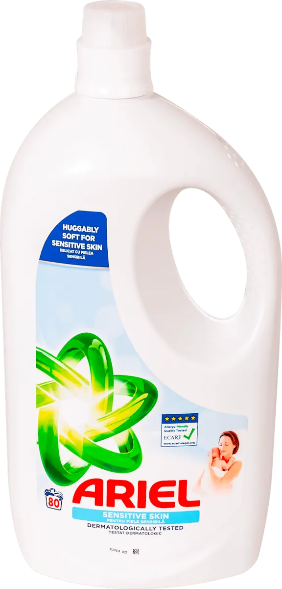 Tečni deterdžent za veš ARIEL sensitive skin 3,6 l