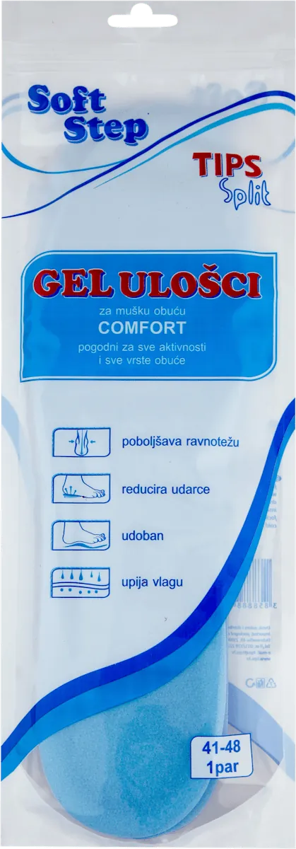 TIPS gel ulošci comfort za obuću muški 41-48