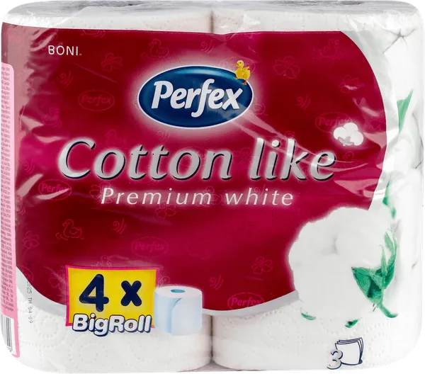 Toalet papir BONI PERFEX Cotton Like 3sl 4 kom