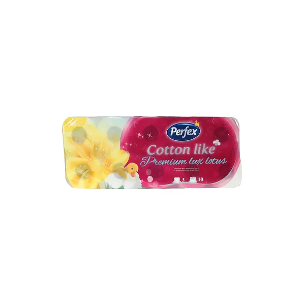 Toalet papir PERFEX cotton like lotus 3sloja 10kom