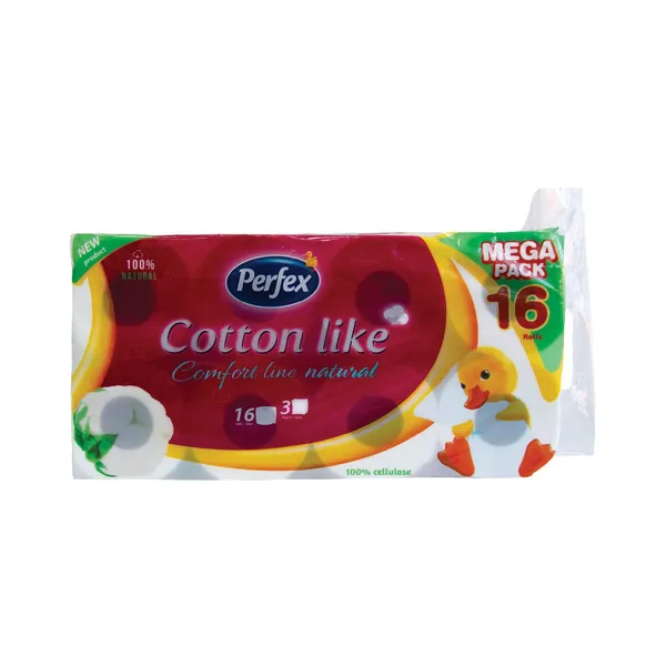 Toalet papir PERFEX cotton line 3sloja 16kom