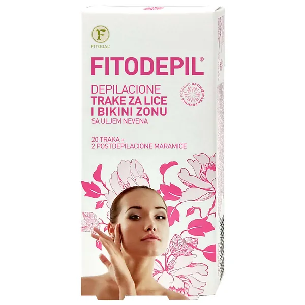 Trake za depil.FITODEPIL lice i bikini ulje nev.20/1