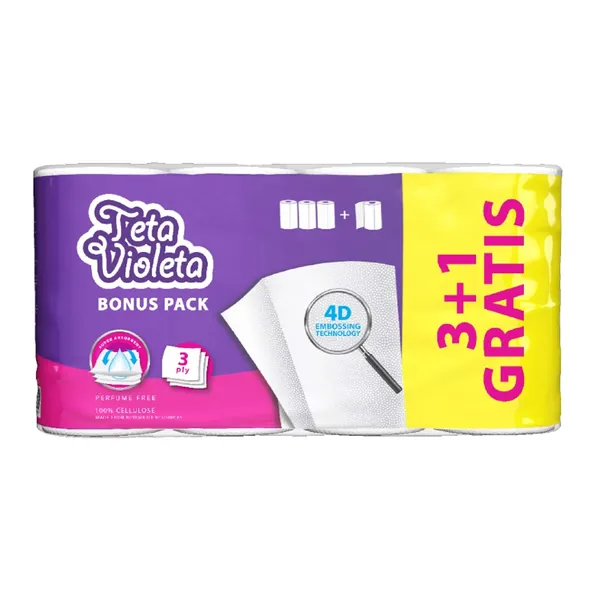 Ubrus VIOLETA 3sloja 3+1gratis