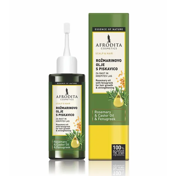 Ulje za kosu AFRODITA Essence of nature Ruzmarinovo sa piskavicom 100ml