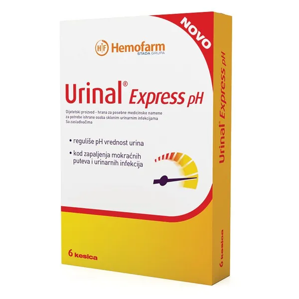 Urinarni sistem HEMOFARM Urinal Express PH 6 kesica