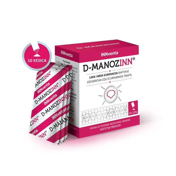 Urinarni sistem INNVENTA D-Manozinn kesice, 10 x 2,09g