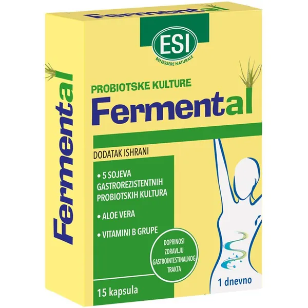 Varenje i probava BGB ITALIANA-BGB Fermental probiotik sa alojom i vitaminima B grupe - 15 kapsula