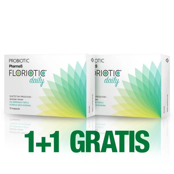 Varenje i probava PHARMAS FlorioticÂ® Daily, 10 kapsula 1+1 gratis