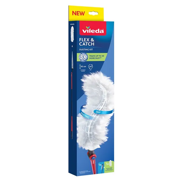 VILEDA set praško 1kom + zamenska glava Flex and catch