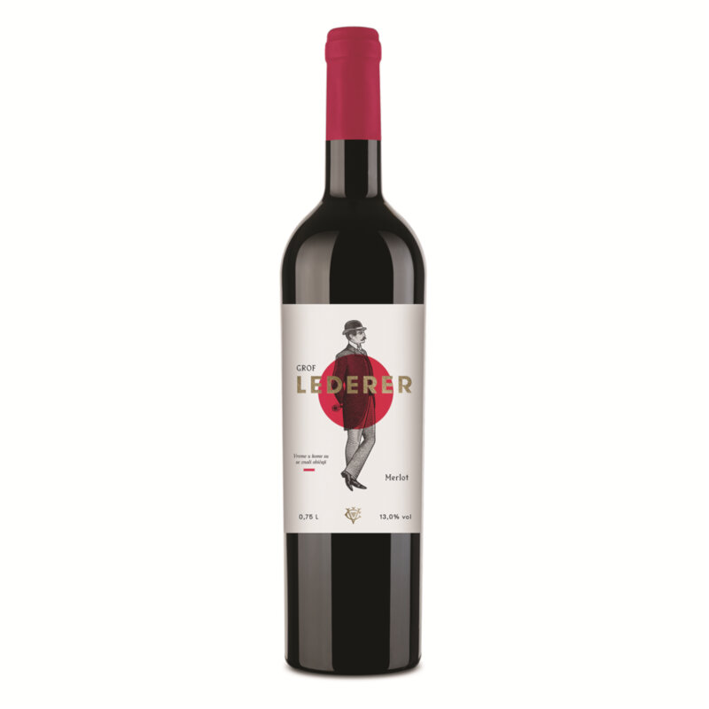 Vino crno MERLOT LEDERER ČOKA 0.75l