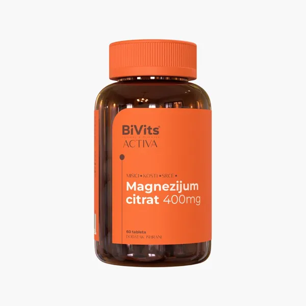 Vitamini i minerali ABELA BIVITS MAGNEZIJUM CITRAT 400mg 60 TBL