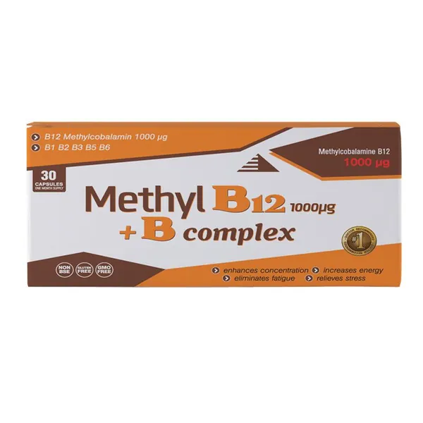 Vitamini i minerali ALEKSANDAR MN Methyl B12 1000mcg+ B complex kapsule A30