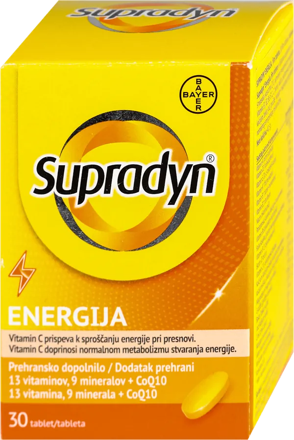 Vitamini i minerali BAYER Supradyn Energija 30 film tableta