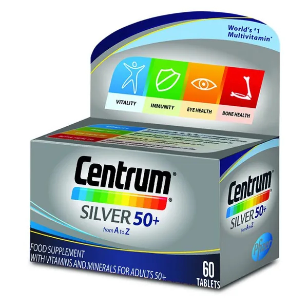 Vitamini i minerali CENTRUM Silver 50+ 60 tableta