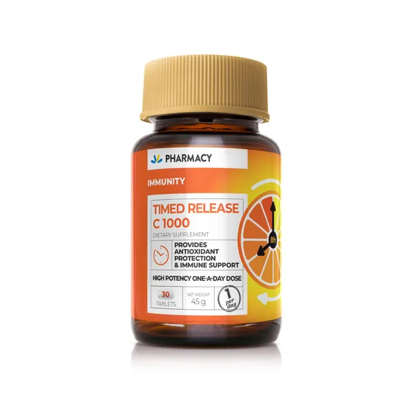 Vitamini i minerali PHARMACY Timed Release C 1000, 30 tableta