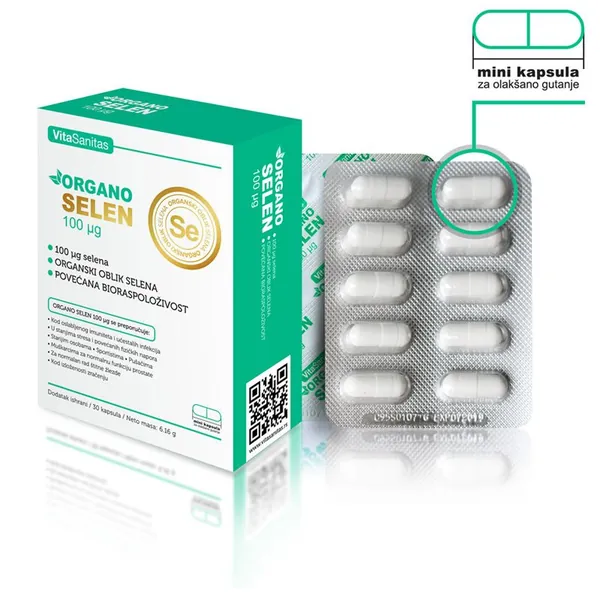 Vitamini i minerali VITA SANITAS Organo selen 100mg 30 kapsula