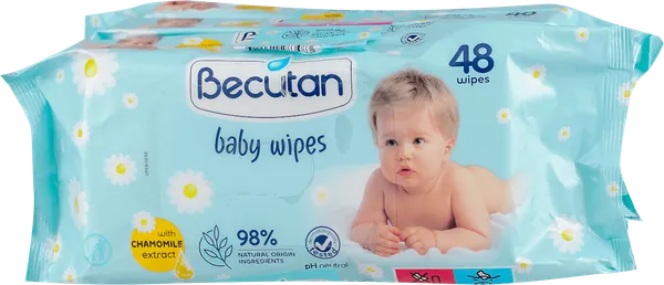 Vlažne maramice BECUTAN kamilica 3x48kom
